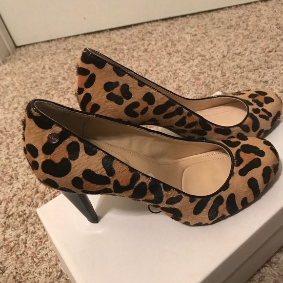 Calvin Klein Leopard Hair Pumps - Picture 3 of 5